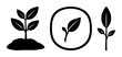 © Abdur - Micro-investment seed icon set with solid black icon on white background featuring finance, growth, small investment symbol with minimalist style and clear design