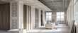 © Febcherl Studio - Interior construction of an office space, renovation, and development of the workplace