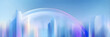 © MDRAFIQUL - Stylized abstract city with pastel hues and curved architectural elements.