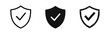 © ICONS FOR YOU - Shield icon with checkmark symbol, security and protection concept