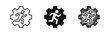 © ICONS FOR YOU - Efficient Worker Running in Gear Icons Set