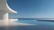 © Nisrina - A minimalist architectural design seamlessly blends with a tranquil ocean view and infinity pool.