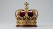 © Coosh448 - A royal gold crown isolated on a clean background, intricate metallic shine and regal symbolic grandeur, ultra-realistic, no logos.