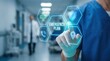 © Sukon - A professional managing a hospital emergency plan via digital safety protocol interface.