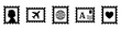 © Roberto_Caravelli - Postage stamps collection with different symbols black silhouette icons. Vector Illustration.