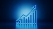 © Monisha - Growth chart showing upward trend with increasing bar graph design