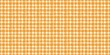 © Dunzz - Hand-drawn orange and white gingham pattern background. Seamless checkered texture with organic, wobbly lines for a playful, rustic, or summery aesthetic. Ideal for textiles and digital paper.