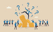 © Nazma - Financial bankruptcy design with clean lines and minimal shading teams together concept, businessman investor falling from stack of unstable money coins