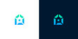 © anello - Modern Geometric Abstract Logo Design with Blue and Green Gradients on White and Dark Backgrounds, Representing Innovation and Technology