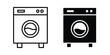 © Vince - Laundry icon and symbol. Vector icons set