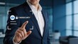 © Prime - Businessman using biometric security system for identity verification in modern office digital authentication concept corporate cybersecurity protection user access control