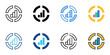 © Gravisio - Business model icons set multiple style collection. Editable stroke