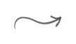 © top png - Curved grey arrow pointing to the right on a white background, representing direction or a path