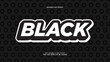 © Muh - Modern Bold Black and White Editable Text Effect with 3D Layered Style