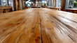 © Mrammon - Wooden table rustic plank texture surface brown perspective long empty detail wooden table rustic plank texture surface brown perspective long empty detail cafe interior, warm natural grain