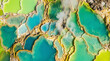 © galam - Aerial View of Colorful Volcanic Thermal Springs and Sulfur Pools