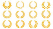 © Donald - Collection of golden laurel wreaths in various styles, symbolizing achievement and success