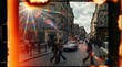 © Coosh448 - Old-film light leaks with scratches, dust, rainbow flare and soft burn effects, richly distressed analog cinema texture, ultra-realistic, no logos.
