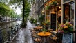 © StudioFF - Reflective Canal View After Rain in Amsterdam / 雨上がりのアムステルダムの反射する運河の眺め