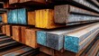 © StudioFF - Close-up of Rusted Steel Beams / 錆びた鋼材のクローズアップ