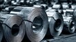 © StudioFF - Large Industrial Steel Coils in Storage / 保管されている巨大な産業用鋼板コイル