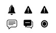 © Rakib Anik - Warning signs and chat bubbles icons.
