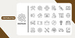 © Kingko - Repair line icon set. Editable Stroke. Maintenance, wrench, fixing, service, tools, repairman, engineer, troubleshoot - stock vector.