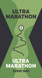© Sadi - Ultra Marathon Event Map Graphic Design For Runners Endurance Race