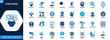 © JIm Studio - Confusion icon set, uncertain, doubt, ambiguity, hesitation, perplexed, misunderstanding expressions. Solid icons collection. Vector.
