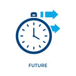 © San D - Future Icon Dual Tone Style. Vector Illustration For Graphic Design