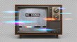 © Fathan - Retro TV with No Signal and Glitch Effect - Vintage Technology Nostalgia