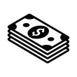 © VectorPulse - Stack of dollar bills icon