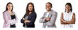 © Rawpixel.com - Diverse professionals with confidence isolated element set