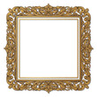 © Henry - Ornate Gold Square Frame with Acanthus Leaves and Scrollwork - Isolated on White