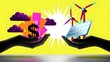 © Sam Efendi - Balancing financial resources with renewable energy investments, showcasing a sustainable future