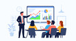 © anwar - Businessman presenting to colleagues in office 3.