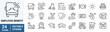 © Ruslan Ivantsov - Set of 24 outline icons related to Employee benefit. Linear icon collection. Editable stroke. Vector illustration