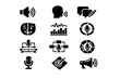 © Olena - Brand voice vector communication diagram black branding simple identity structure generation icon