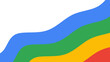 © Nurr2001 - Abstract colorful fluid wave background in corner. Diagonal fluid curve layout in primary colors with copy space for technology presentation or school education banner. Minimalist wavy background.