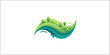 © deart_logo - Green Rolling Hills with Water Waves