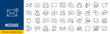 © iiierlok_xolms - Message web icons in line style. Chatting, message, mail, communication, letter. Vector illustration.