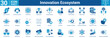 © Jackcuan - Innovation Ecosystem editable icon set 'vector illustration concept for business with icon of Open Innovation, Business Innovation, Collaboration, Globalization, Entrepreneurship, Startup, Ventu.