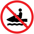 © BakulGambar - No Jet Ski Sign Icon, Water Activity Prohibited Symbol, Warning Vector