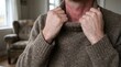 © Jafar - Sensory Overload Anxiety and Tactile Sensitivity Tugging at Wool Sweater