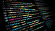 © ittipol - A close-up of colorful programming code displayed on a dark screen, highlighting the intricate details of modern software development, coding, and algorithm design.