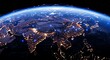 © Andry - Earth at night with global network connections