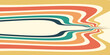 © ibrahim - Abstract colorful 70s background vector. Vintage retro wallpaper with rainbow stripes and wavy lines. A 1970 color illustration suitable for posters, banners, decorative items and wall art.