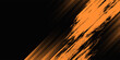 © zaini - orange black brush Car sticker wrap pattern banner abstract sporty lines black orange color combination grunge brush pattern racing motorsport design
