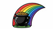 © Ying - Black pot overflowing with gold coins at the end of a vibrant rainbow