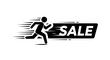© Nur - Hurry Up: Fast Discount Sale Offer With Running Figure, Modern, Commercial Design